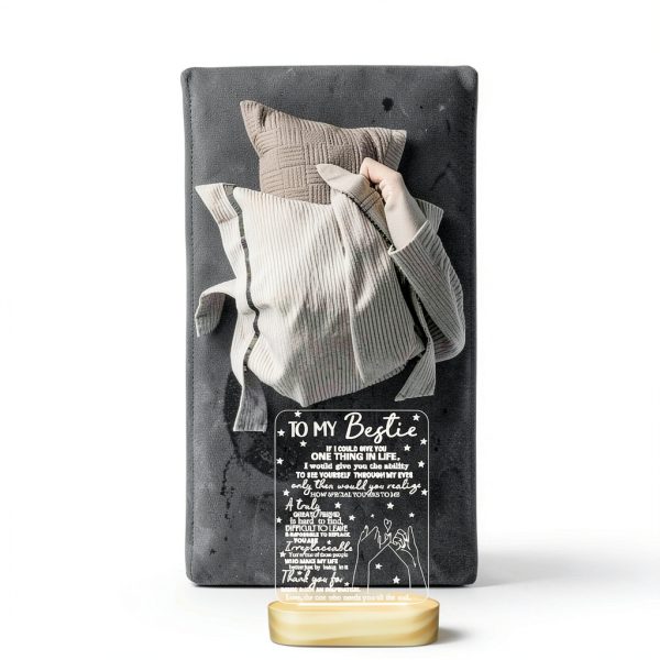 Lightzz Bestie 3D LED Lamp Wooden Base Warm Light Gift-5