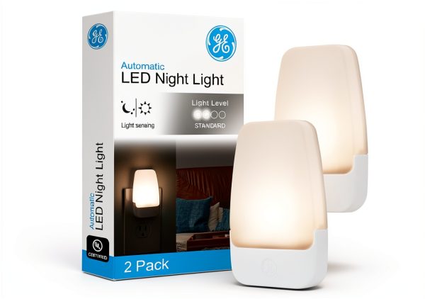 GE LED Night Light Warm White Touch Modern Design-0