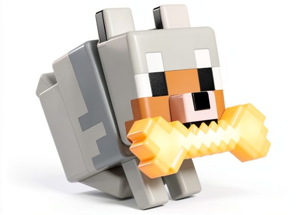 Minecraft Wolf Light Night Light Color Changing Paladone-0