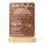 Lightzz Bestie 3D LED Lamp Wooden Base Warm Light Gift-0