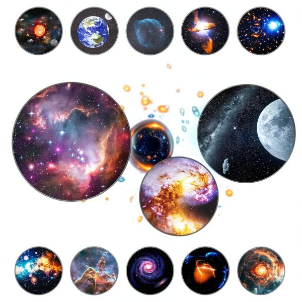 Fussion Galaxy Projector Bright Stars Nebula Bedroom Light-2