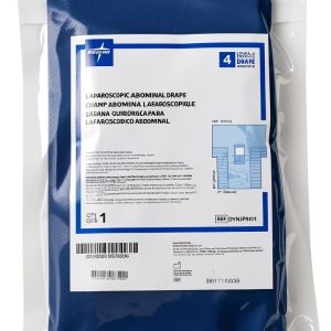 Medline Laparoscopic Surgical Drape 102x121x77 Absorbent Reinforced-0